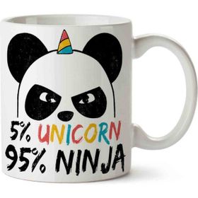 Art Hediye Unicorn Ninja Baskılı Kupa Bardak