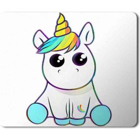 Art Hediye Unicorn Sticker Decal Baskılı 23x19 cm Mouse Pad