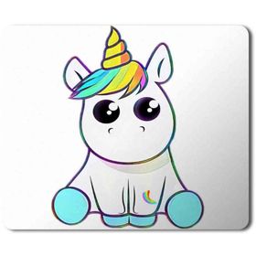 Art Hediye Unicorn Sticker Decal Baskılı 23x19 cm Mouse Pad
