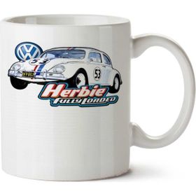 Art Hediye usca Herbıe Carro Clássic İki Tarafı Baskılı Beyaz Kupa