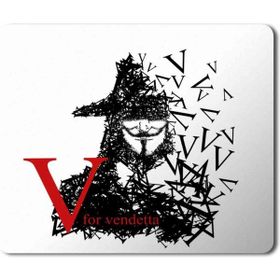 Art Hediye V for Vandetta 2 Baskılı 23x19 cm Mouse Pad