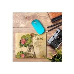 Art Hediye Vintage Paris Eyfel Kulesi Baskılı 23x19 cm Mouse Pad