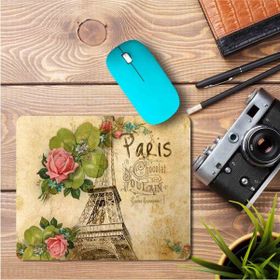 Art Hediye Vintage Paris Eyfel Kulesi Baskılı 23x19 cm Mouse Pad