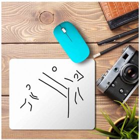 Art Hediye Voleybol Çizgi Baskılı 23x19 cm Mouse Pad