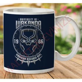 Art Hediye Wakanda Üniversitesi Kara Panter Baskılı Kupa Bardak
