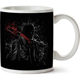 Art Hediye Walking Dead Negan Lucille Psychopath Splatter Baskılı Kupa Bardak