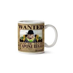 Art Hediye Wanted Capone Bege Anime Aranıyor İki Tarafı Baskılı Kupa Bardak