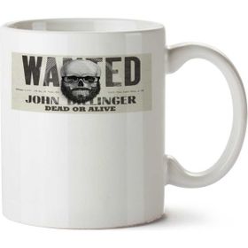 Art Hediye Wanted John İki Tarafı Baskılı Kupa Bardak