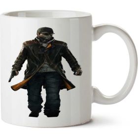 Art Hediye Watch-Dogs-Png-Pic İki Tarafı Baskılı Kupa Bardak
