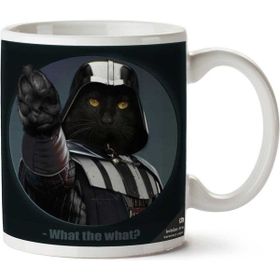 Art Hediye What De What Kedi Star Wars İki Tarafı Baskılı Kupa Bardak