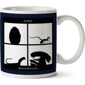 Art Hediye Xenomorph Days Gorlliaz Album Alien Baskılı Kupa Bardak