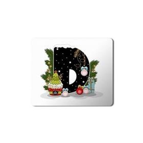 Art Hediye Yeni Yıl Merry Christmas Yılbaşı'na Özel D Harfi 23x19 cm Mouse Pad