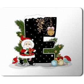 Art Hediye Yeni Yıl Merry Christmas Yılbaşı'na Özel E Harfi 23x19 cm Mouse Pad