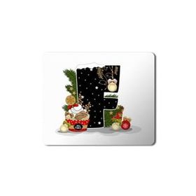Art Hediye Yeni Yıl Merry Christmas Yılbaşı'na Özel F Harfi 23x19 cm Mouse Pad