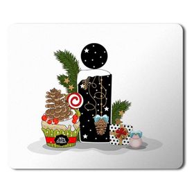 Art Hediye Yeni Yıl Merry Christmas Yılbaşı'na Özel I Harfi 23x19 cm Mouse Pad