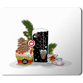 Art Hediye Yeni Yıl Merry Christmas Yılbaşı'na Özel I Harfi 23x19 cm Mouse Pad