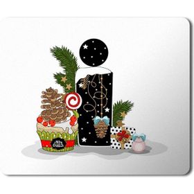 Art Hediye Yeni Yıl Merry Christmas Yılbaşı'na Özel I Harfi 23x19 cm Mouse Pad