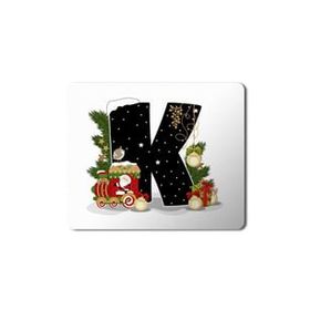 Art Hediye Yeni Yıl Merry Christmas Yılbaşı'na Özel K Harfi 23x19 cm Mouse Pad