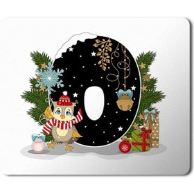 Art Hediye Yeni Yıl Merry Christmas Yılbaşı'na Özel Ö Harfi 23x19 cm Mouse Pad