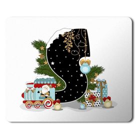 Art Hediye Yeni Yıl Merry Christmas Yılbaşı'na Özel S Harfi 23x19 cm Mouse Pad