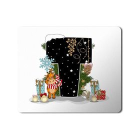 Art Hediye Yeni Yıl Merry Christmas Yılbaşı'na Özel T Harfi 23x19 cm Mouse Pad