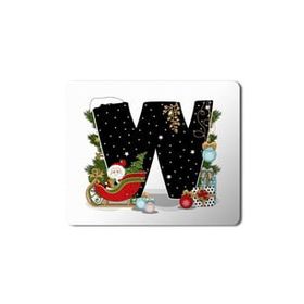 Art Hediye Yeni Yıl Merry Christmas Yılbaşı'na Özel W Harfi 23x19 cm Mouse Pad