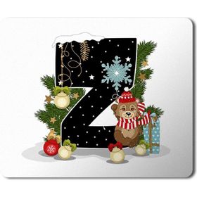 Art Hediye Yeni Yıl Merry Christmas Yılbaşı'na Özel Z Harfi 23x19 cm Mouse Pad