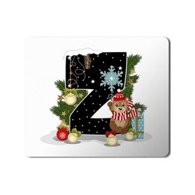 Art Hediye Yeni Yıl Merry Christmas Yılbaşı'na Özel Z Harfi 23x19 cm Mouse Pad