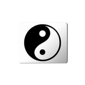 Art Hediye Ying Yang Baskılı 23x19 cm Mouse Pad