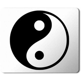 Art Hediye Ying Yang Baskılı 23x19 cm Mouse Pad