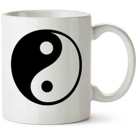 Art Hediye Ying Yang İki Tarafı Baskılı Kupa Bardak