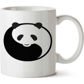 Art Hediye Ying Yang Panda İki Tarafı Baskılı Kupa Bardak