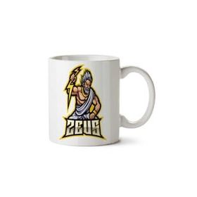 Art Hediye Zeus Yıldırım İki Tarafı Baskılı Kupa Bardak