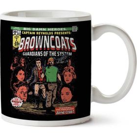 Art HediyeBrowncoats Big Damn Heroes Firefly Serenity Comic Book Iki Tarafı Baskılı Kupa Bardak