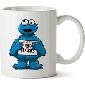 Art HediyeKurabiye Canavarı Free Cookies01 İki Tarafı Baskılı Kupa Bardak