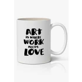 Art İs Where Baskılı Kupa
