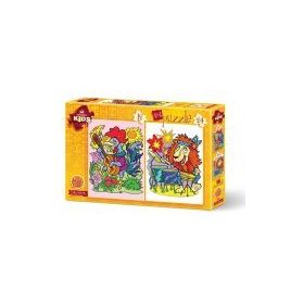 Art Kids 12+24 Parça Müzisyen Hayvanlar Çocuk Puzzle