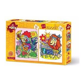Art Kids 12+24 Parça Müzisyen Hayvanlar Çocuk Puzzle