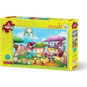 Art Kids 4501 Üç Küçük Kahraman 34x48 cm 50 Parça Puzzle