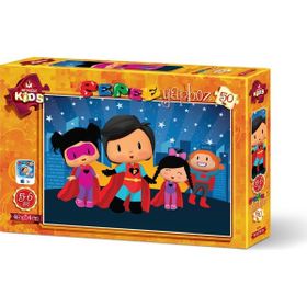 Art Kids 50 Parça Pepee Süper Kahraman Puzzle