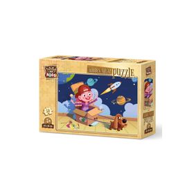 Art Kids 5886 Minik Astronot 50 Parça Ahşap Puzzle