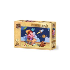 Art Kids 5886 Minik Astronot 50 Parça Ahşap Puzzle