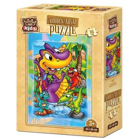 Art Kids Balıkçı Dinazorlar 16 Parça Ahşap Puzzle