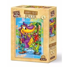 Art Kids Balıkçı Dinazorlar 16 Parça Ahşap Puzzle