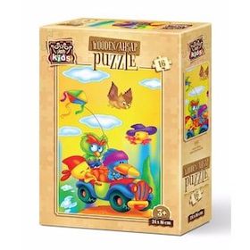 Art Kids Çılgın Uçurtmacılar 16 Parça Ahşap Puzzle