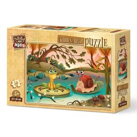 Art Kids Göl Arkadaşları 50 Parça Ahşap Puzzle