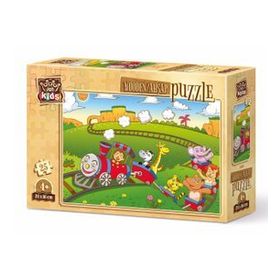 Art Kids Hayvanlar Treni 25 Parça Ahşap Puzzle