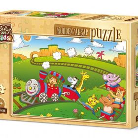 Art Kids Hayvanlar Treni 25 Parça Ahşap Puzzle