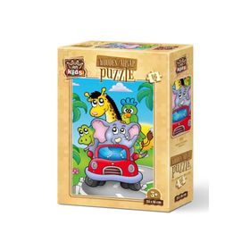 Art Kids Kaptan Fil 16 Parça Ahşap Puzzle