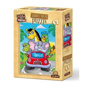 Art Kids Kaptan Fil 16 Parça Ahşap Puzzle